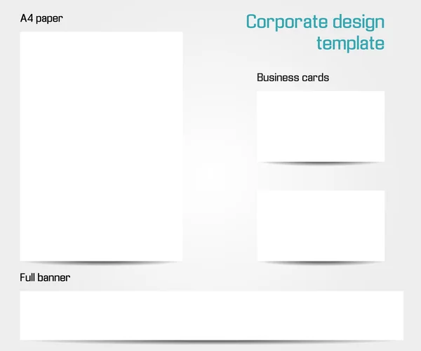 Corporate design template