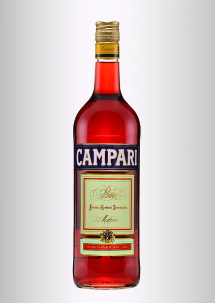 Bottle of Campari Bitter Liqueur