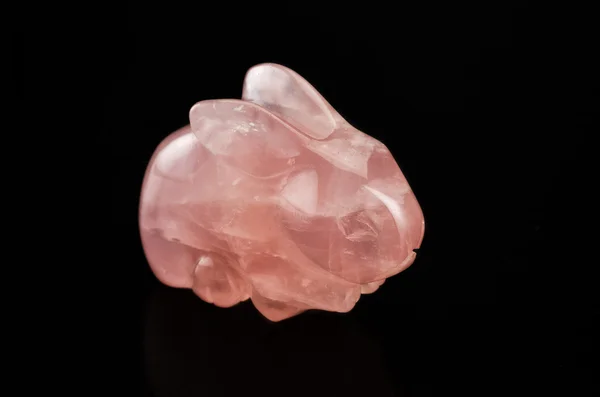 Rose quartz rabbit