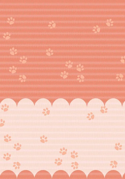 The background - pet foot print - illustration for the children