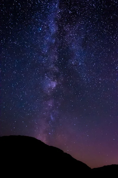 The Milky Way at night over Stony Man Mountain, in Shenandoah Na
