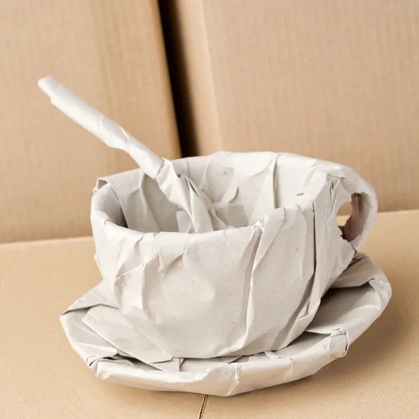 Coffee Cup Wrapped in Paper