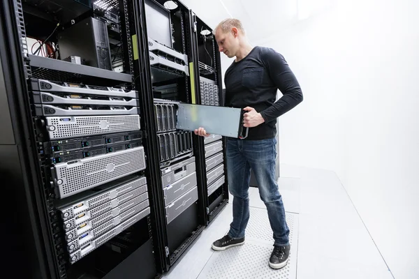 It professional working in datacenter