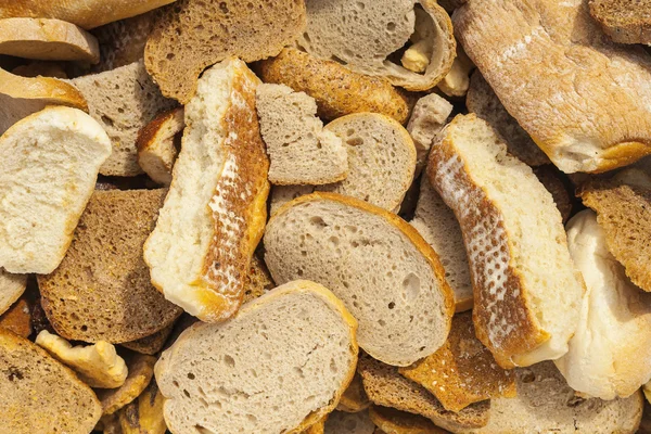 Slices of bread and other baked goods