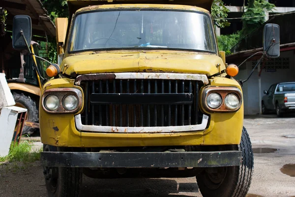 Close up old pick-up truck light