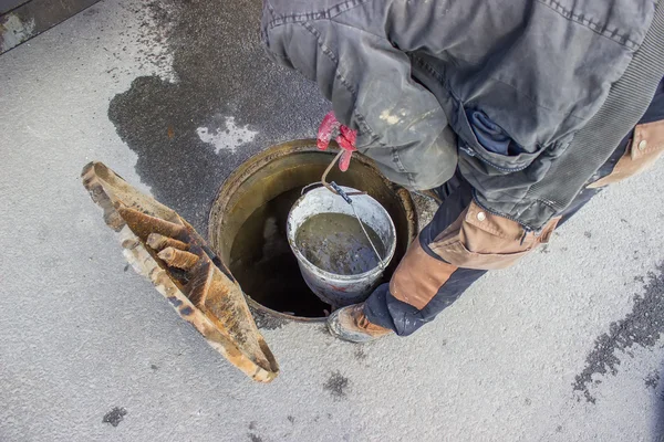 Cleaning the sewers, blocked drain cleaning 2