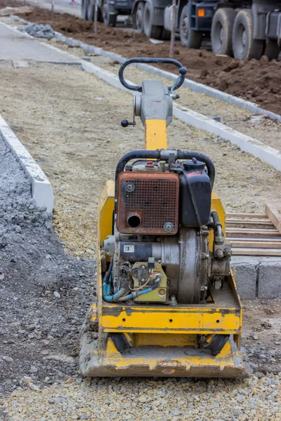 Construction of new sidewalk with bike path