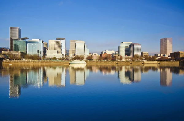 A Beautiful view of Portland downtown with nice reflection