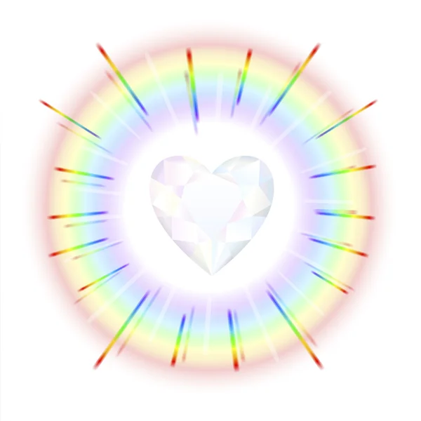 Crystal Heart Rainbow