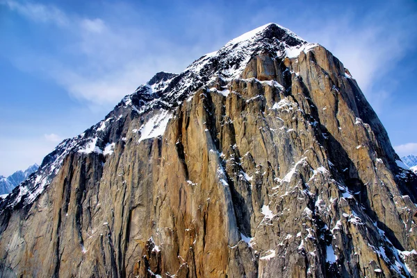 A Barren Craggy Mountain Peak in the Great Alaskan Wilderness. Denali National Park, Alaska.