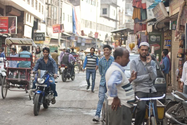 Main Bazaar is the busiest street in New Delhi, India.