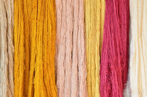 Colorful raw yarn