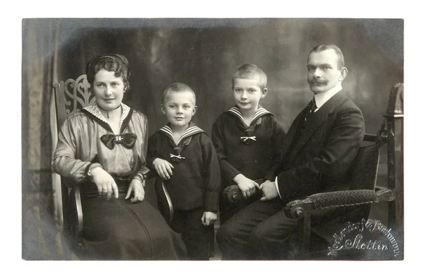 Vintage photo of family