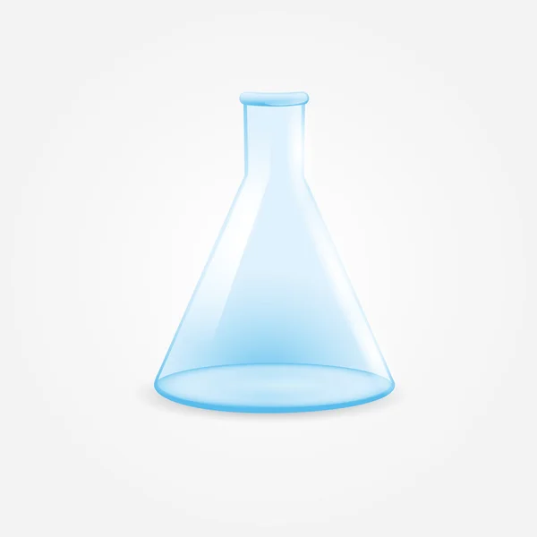 Isolated laboratory flask