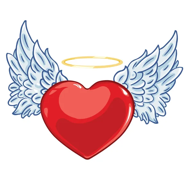 Dibujos de corazon con alas de angel - Imagui