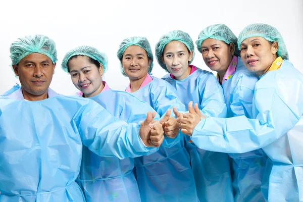 Friendly group of doctors