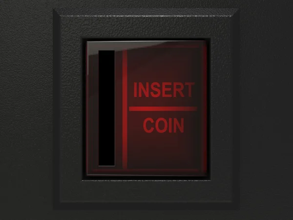 Arcade Coin Slot Close Up