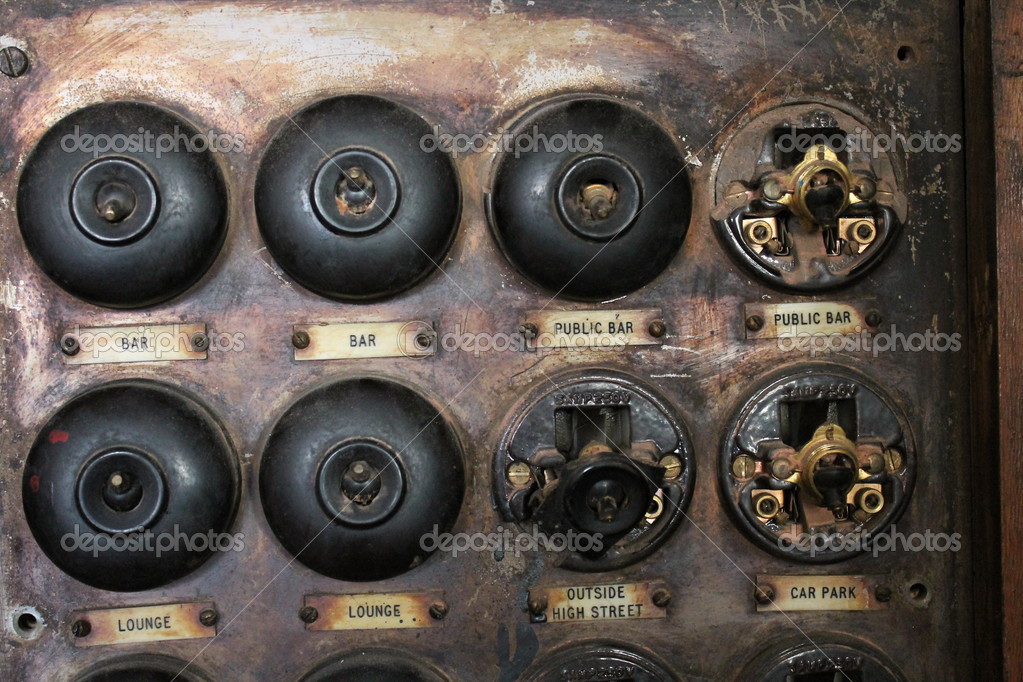 Old Fashioned Light Switches — Stock Photo © cheekylorns2 49346531