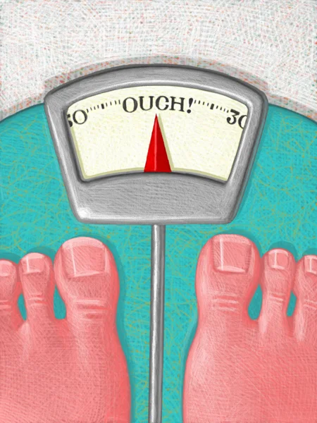 Illustration of Overweight Scale