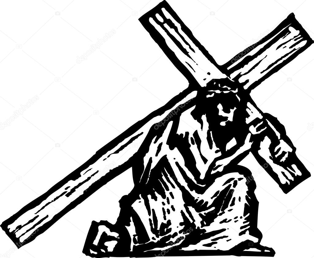 free clipart of jesus carrying the cross - photo #48