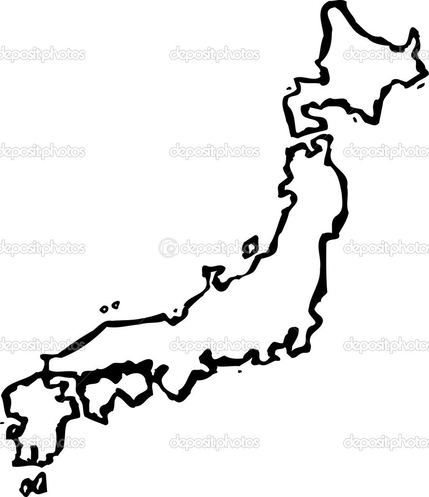 clipart map of japan - photo #16