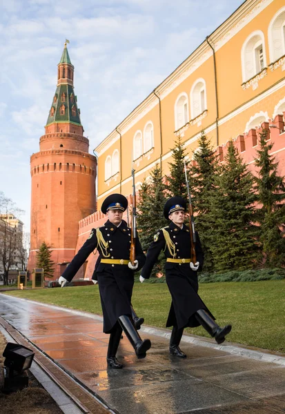 A guard of honor on Red Square