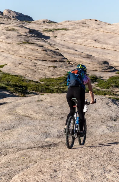 Biking for a wonderful wonderful stone for - unearthly landscape