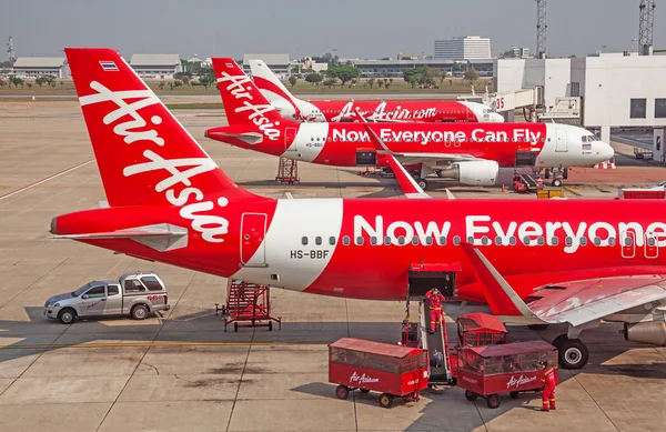 Air Asia Aircrafts Bangkok Airport