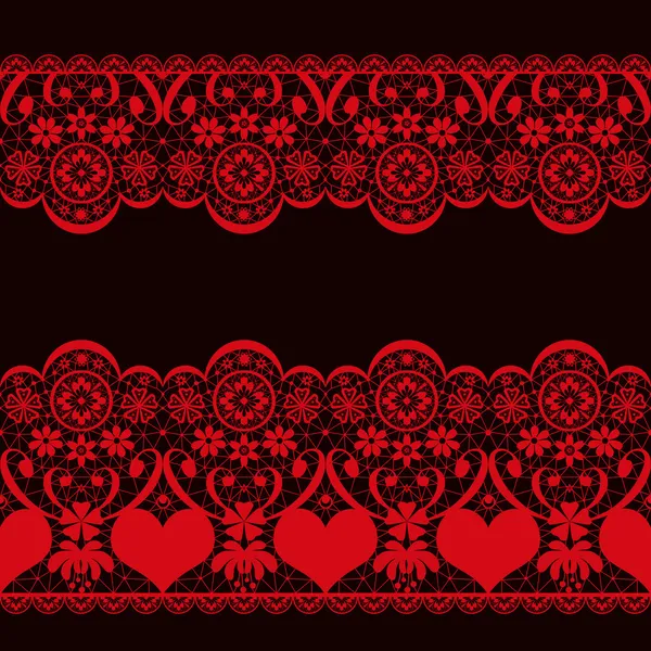 red and black laces