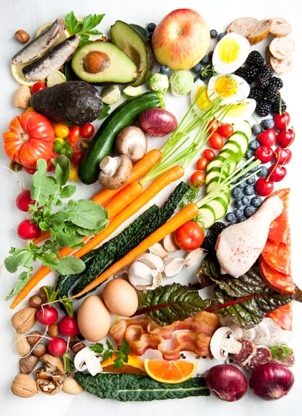 Assortment of Fresh Vegetables and Meats for Healthy Diet