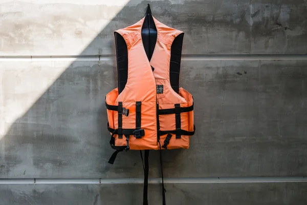 Hanging old life saving vest