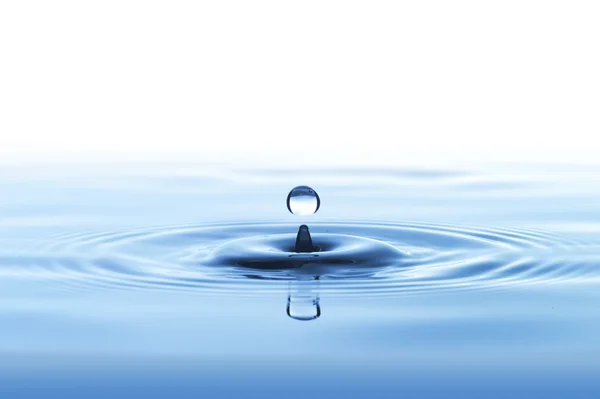 Water drop with water wave