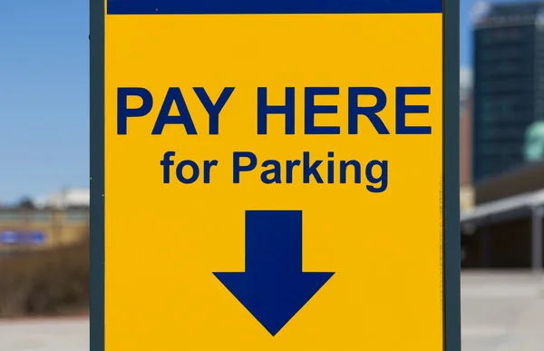 Pay Here for Parking Sign