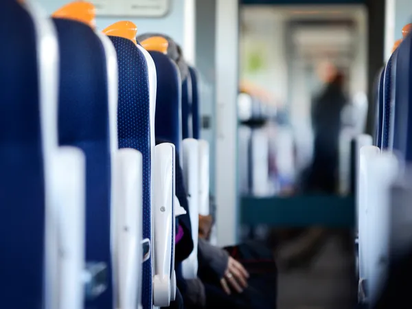 Modern train interior