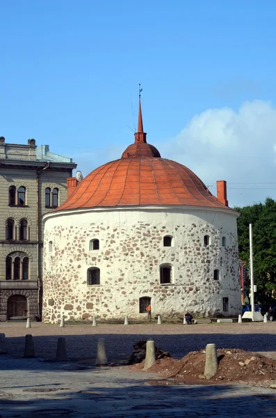 Medieval Round Tower in Vyborg, Russia
