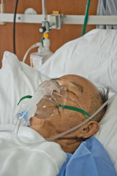 Elderly patien in hospital