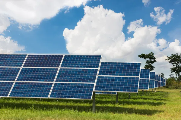 The solar farm for green energy in Thailand