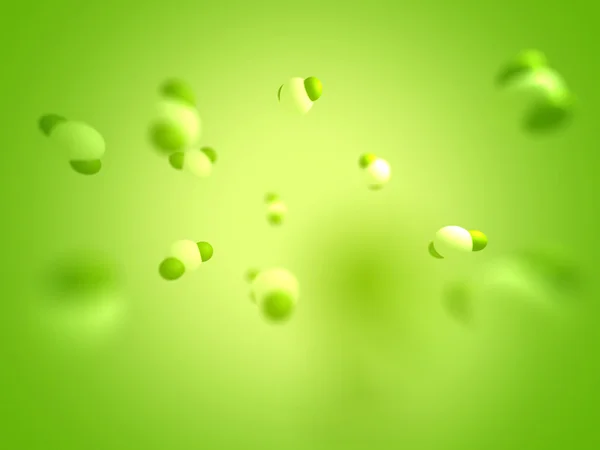 Green molecular background