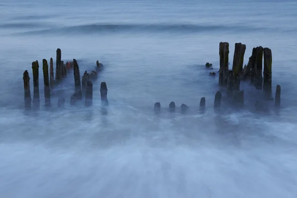 Sylt (Germany) - Groin in the evening (long time exposure)