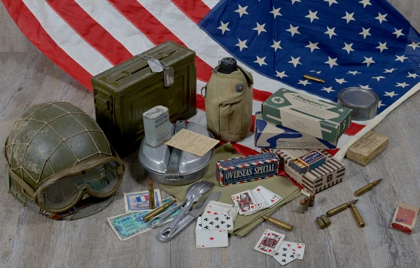 Equipment of the American soldier landing in Normandy