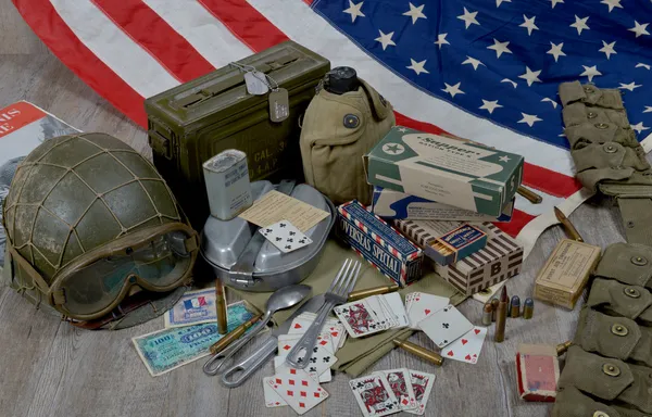 Equipment of the American soldier landing in Normandy