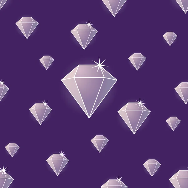 Vector seamless pattern with diamonds