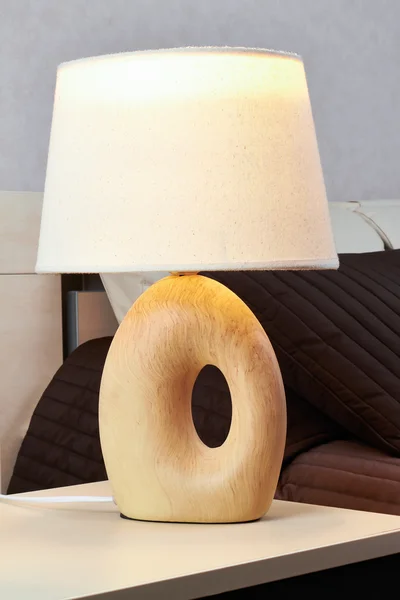Lamp on a night table