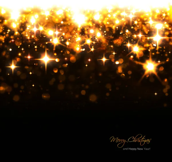 Christmas background with sparkling stars and flashes