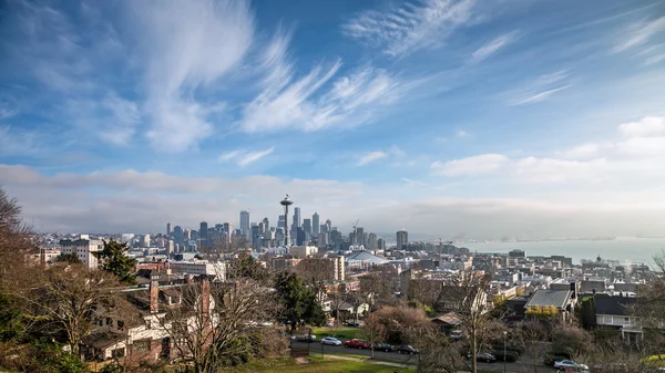 Skyline of Seattle in daylight