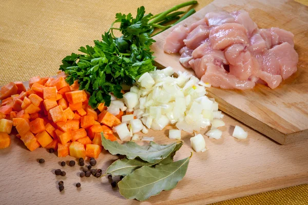 Raw chicken meat