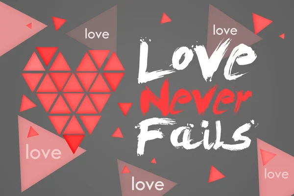 Love Never Fails Dark Background