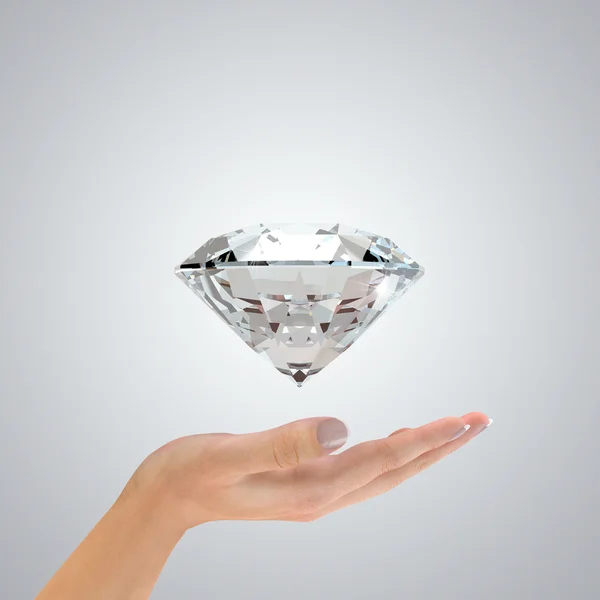Diamond in hands
