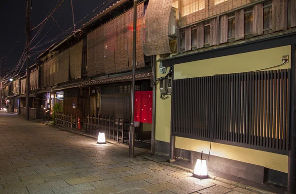 Shinbashi dori is one of the most beautiful streets in Kyoto, wi