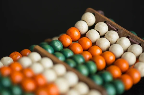 Bracelet from multi-colored wooden beads
